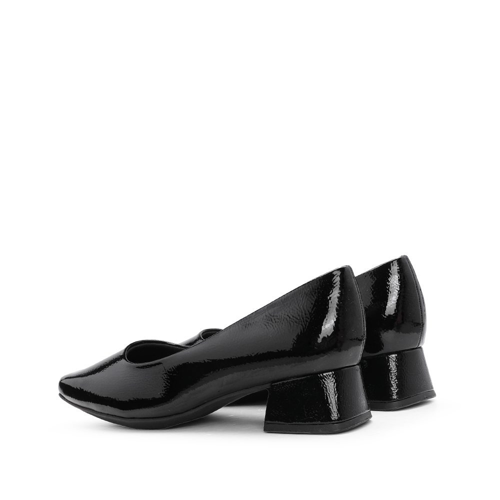 Sapato Salto Médio Mulher Verniz Preto