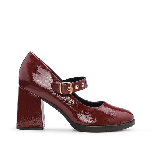 Sapato Salto Alto Mulher Verniz Bordeaux
