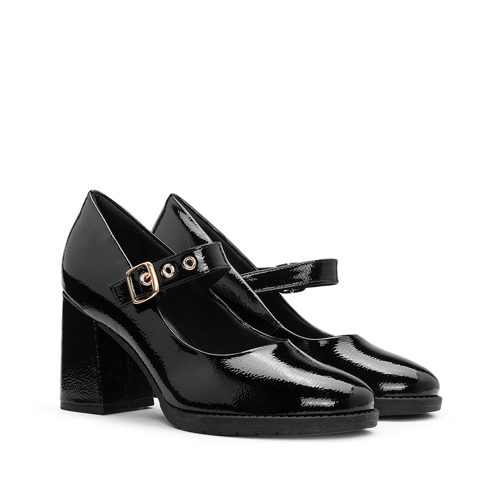 Sapato Salto Alto Mulher Verniz Preto