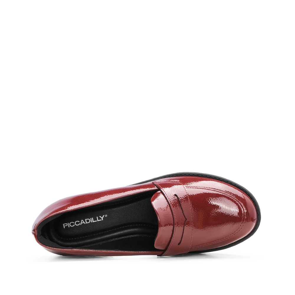 Sapato Mocassim Mulher Verniz Bordeaux