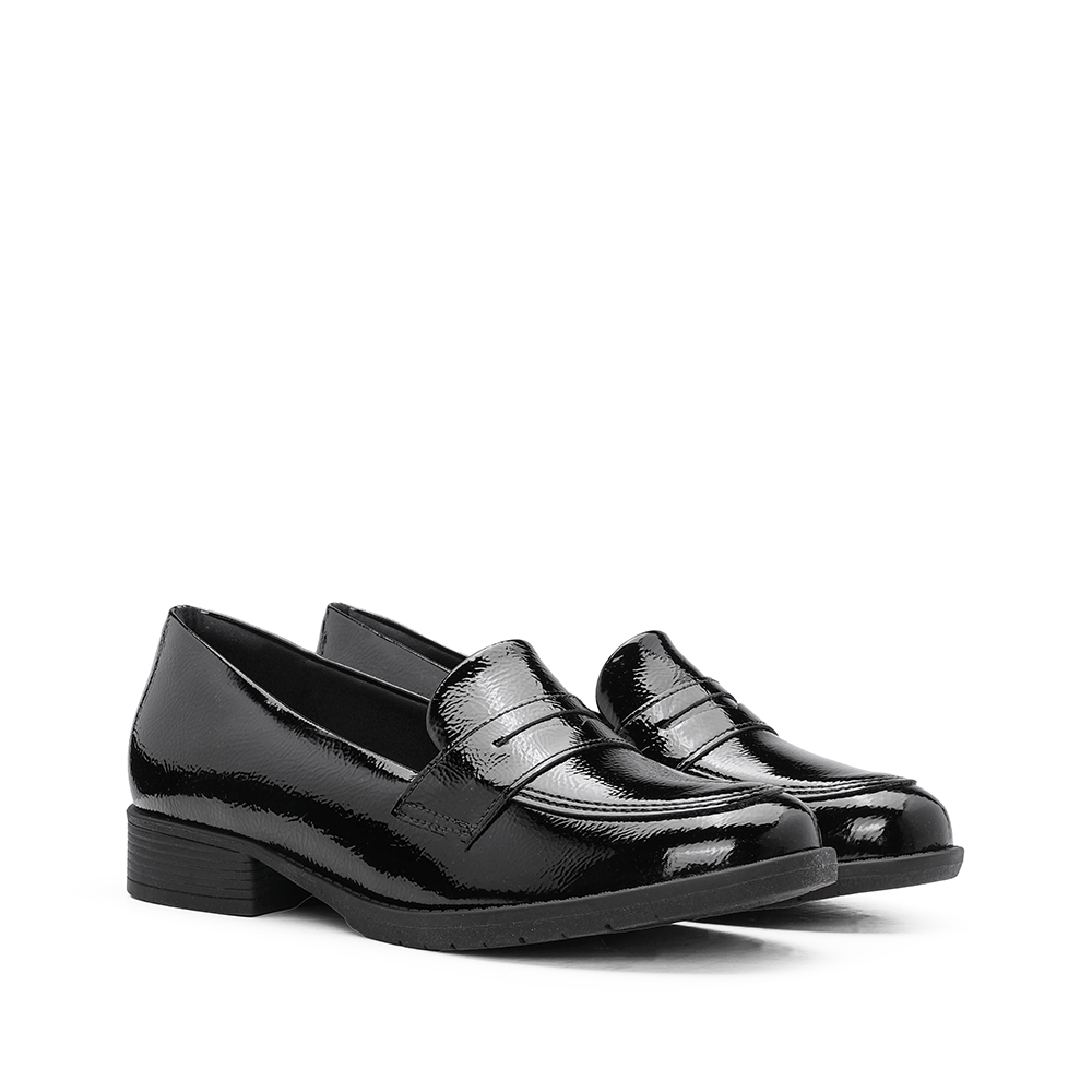 Sapato Mocassim Mulher Verniz Preto