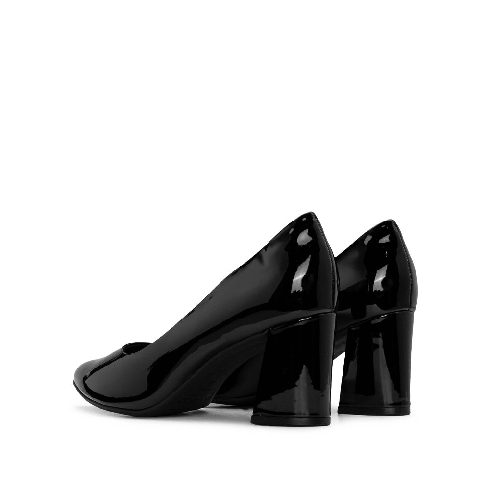 Sapato Salto Médio Mulher Verniz Preto