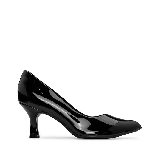 Sapato Salto Médio Mulher Verniz Preto