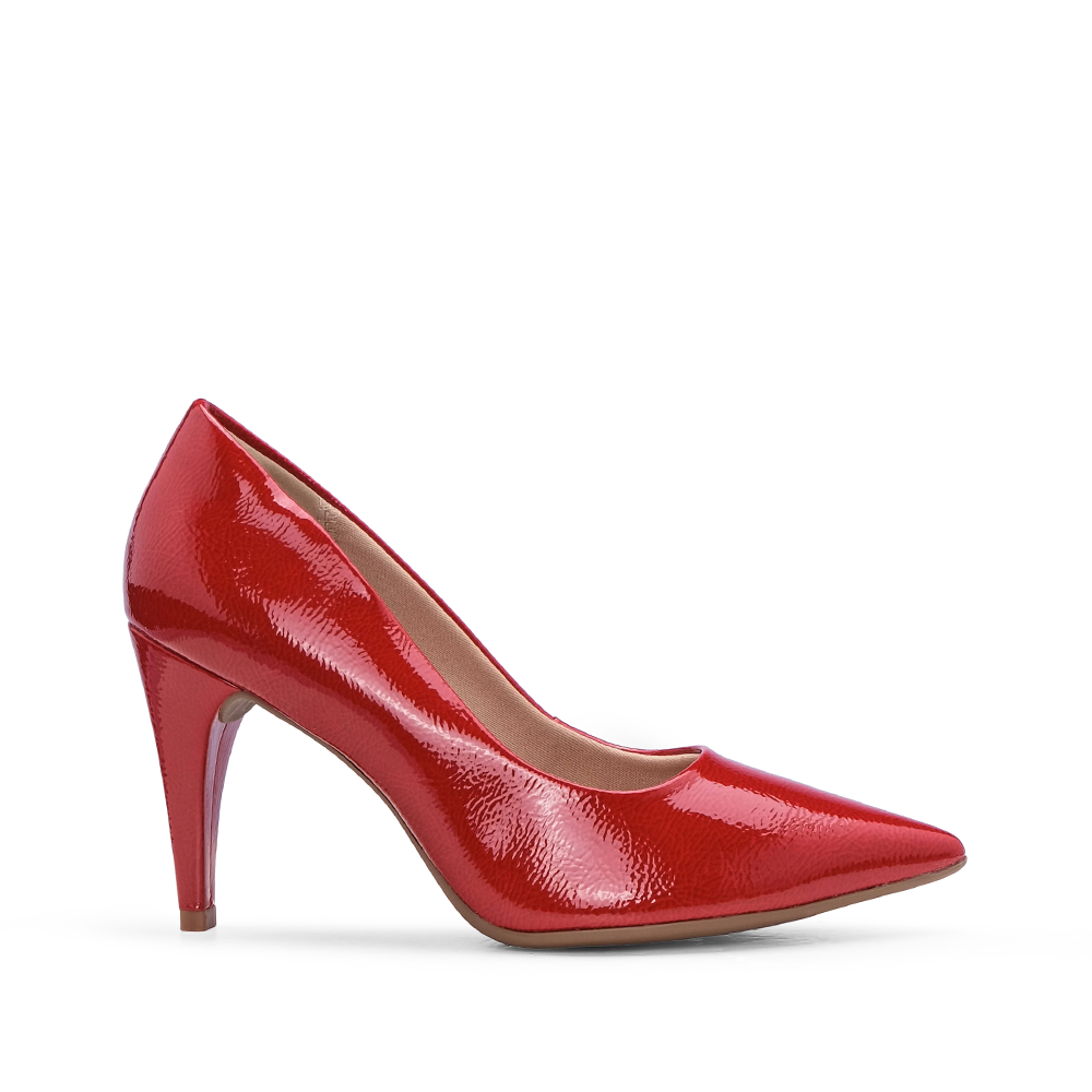 Sapato Salto Alto Mulher Verniz Vermelho