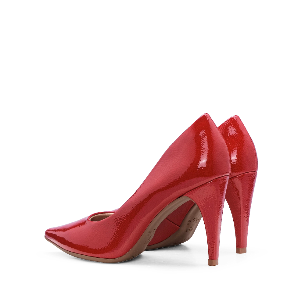 Sapato Salto Alto Mulher Verniz Vermelho