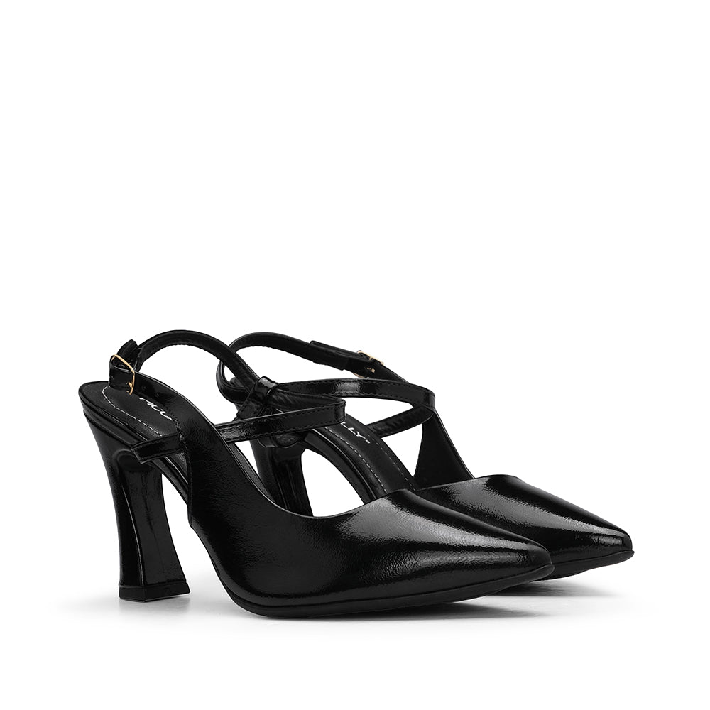 Sapato Salto Alto Mulher Verniz Preto