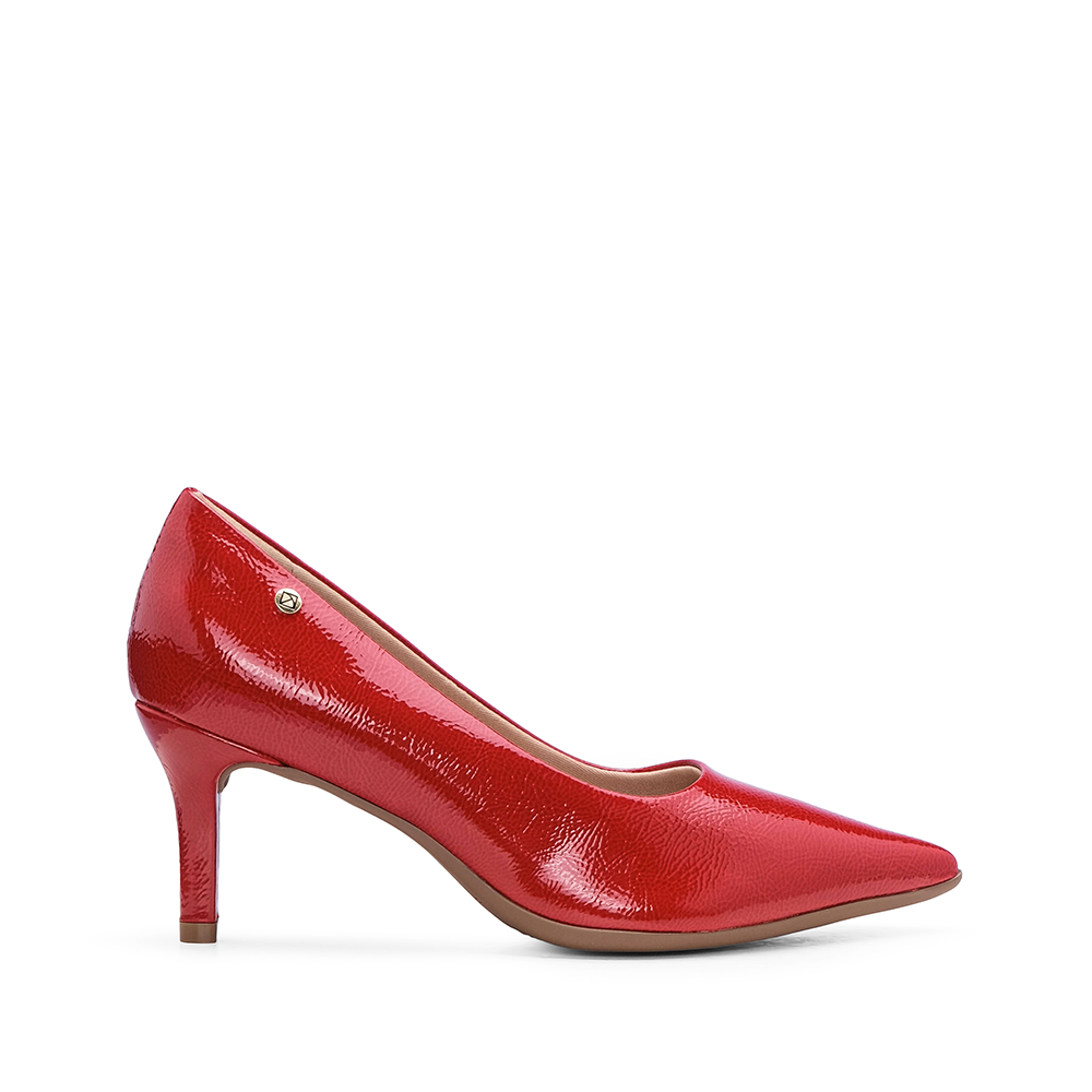 Sapato Salto Médio Mulher Verniz Vermelho