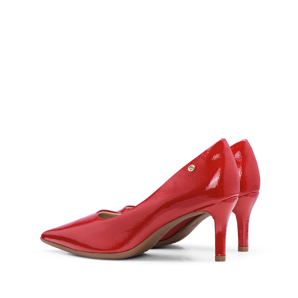 Sapato Salto Médio Mulher Verniz Vermelho