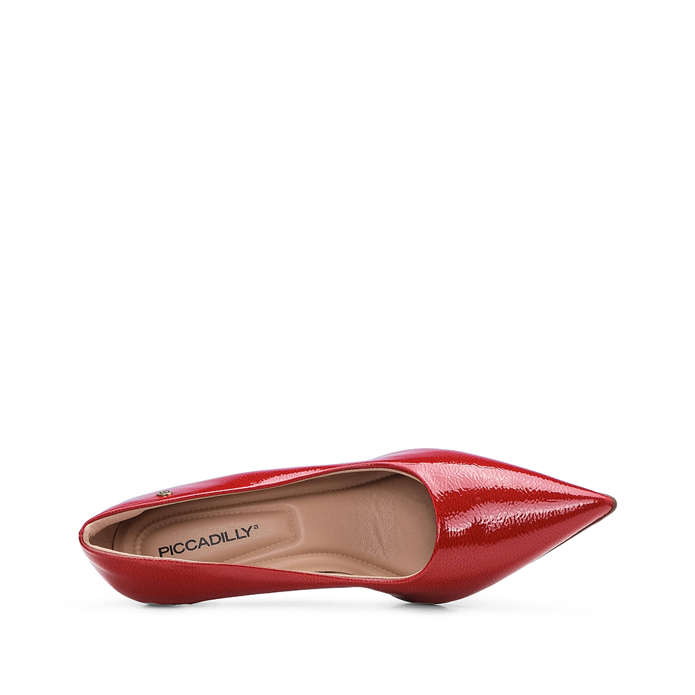 Sapato Salto Médio Mulher Verniz Vermelho