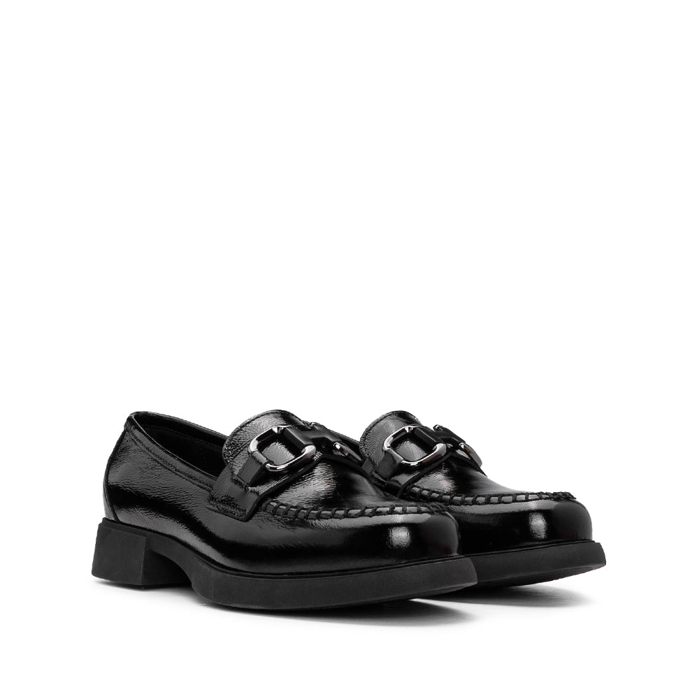 Sapato Mocassim Mulher Verniz Preto