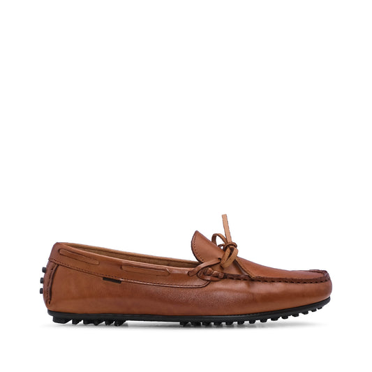 Sapato Mocassim Mulher Pele Camel