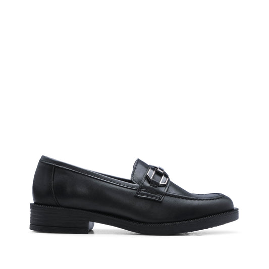 Sapato Mocassim Mulher Pele Preto