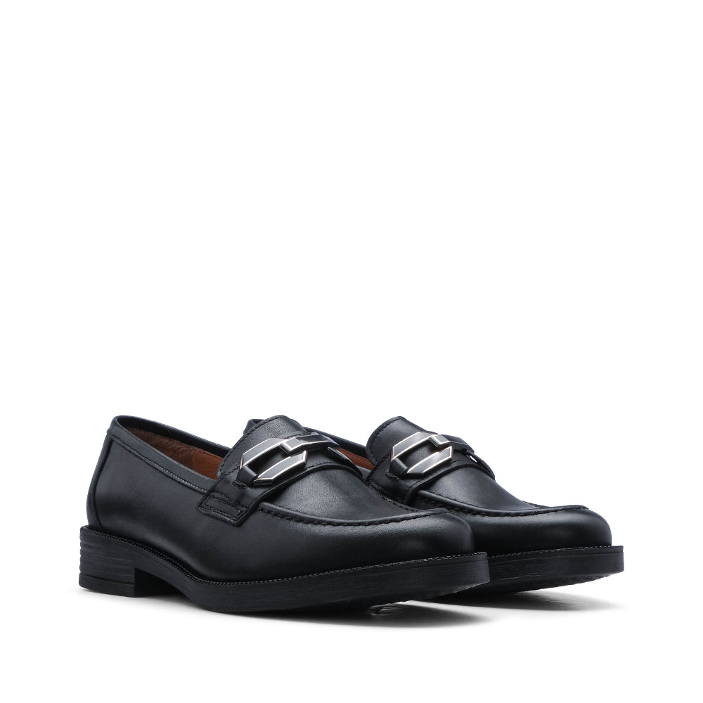Sapato Mocassim Mulher Pele Preto