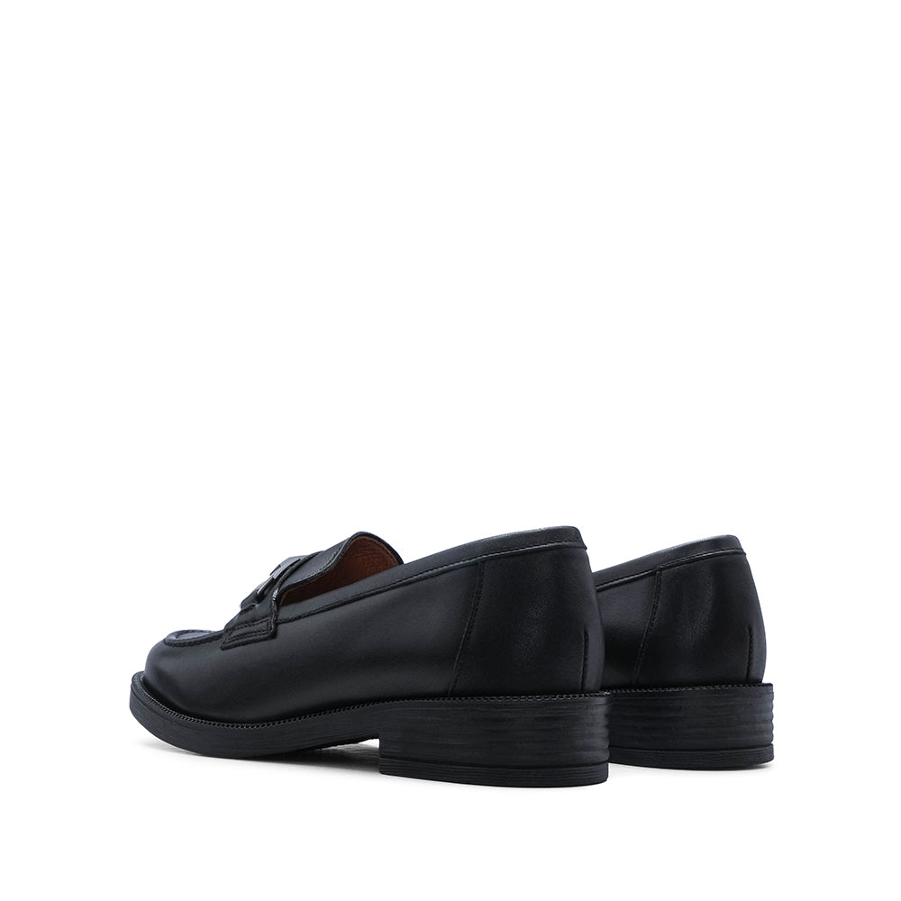 Sapato Mocassim Mulher Pele Preto