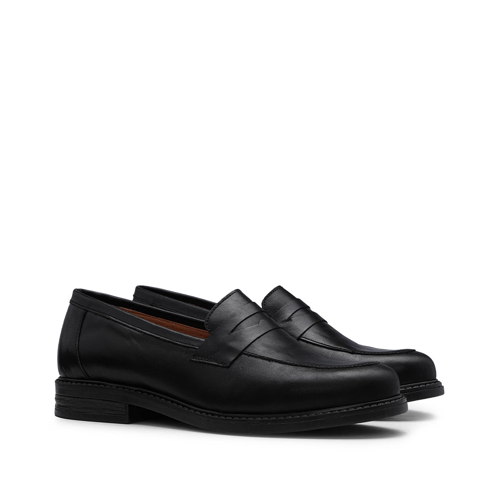 Sapato Mocassim Mulher Pele Preto