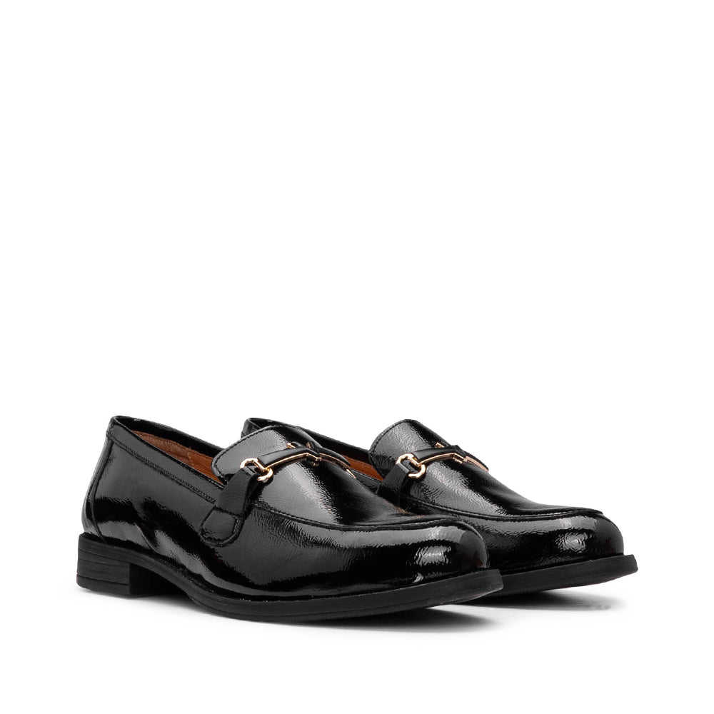 Sapato Mocassim Mulher Verniz Preto