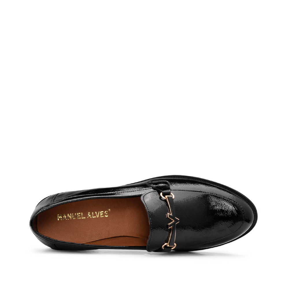 Sapato Mocassim Mulher Verniz Preto
