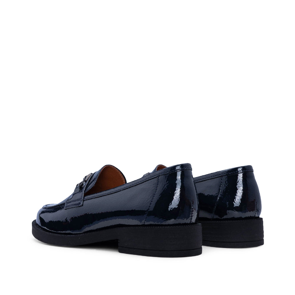 Sapato Mocassim Mulher Verniz Azul