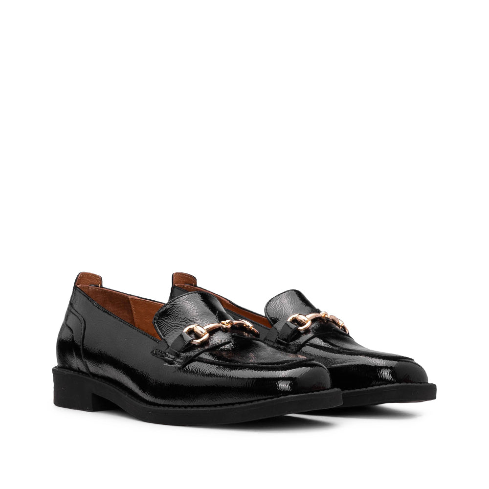 Sapato Mocassim Mulher Verniz Preto
