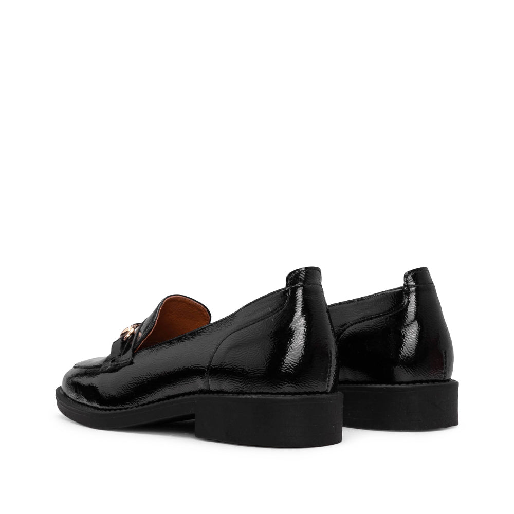 Sapato Mocassim Mulher Verniz Preto