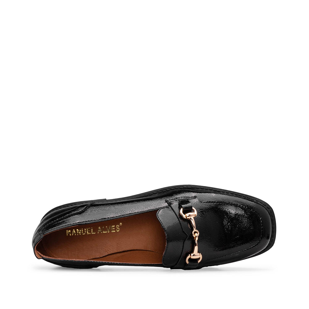 Sapato Mocassim Mulher Verniz Preto