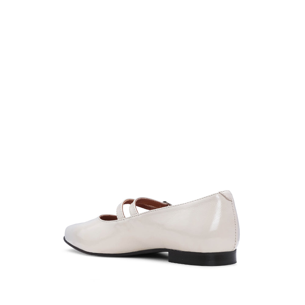 Women's Mary Jane Shoes in Beige Patent Leather – Manuel Alves