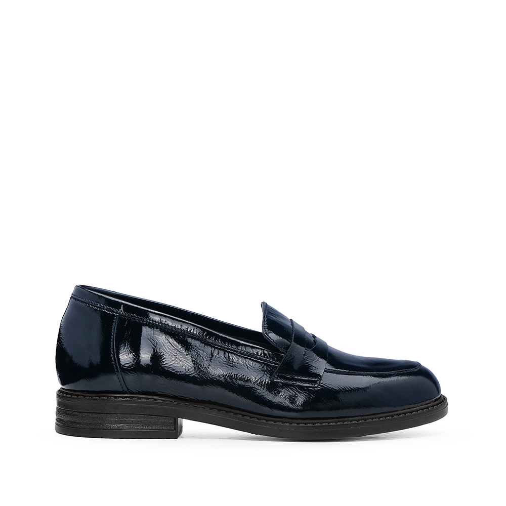 Sapato Mocassim Mulher Verniz Azul
