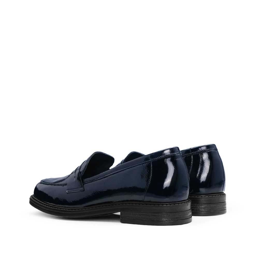 Sapato Mocassim Mulher Verniz Azul
