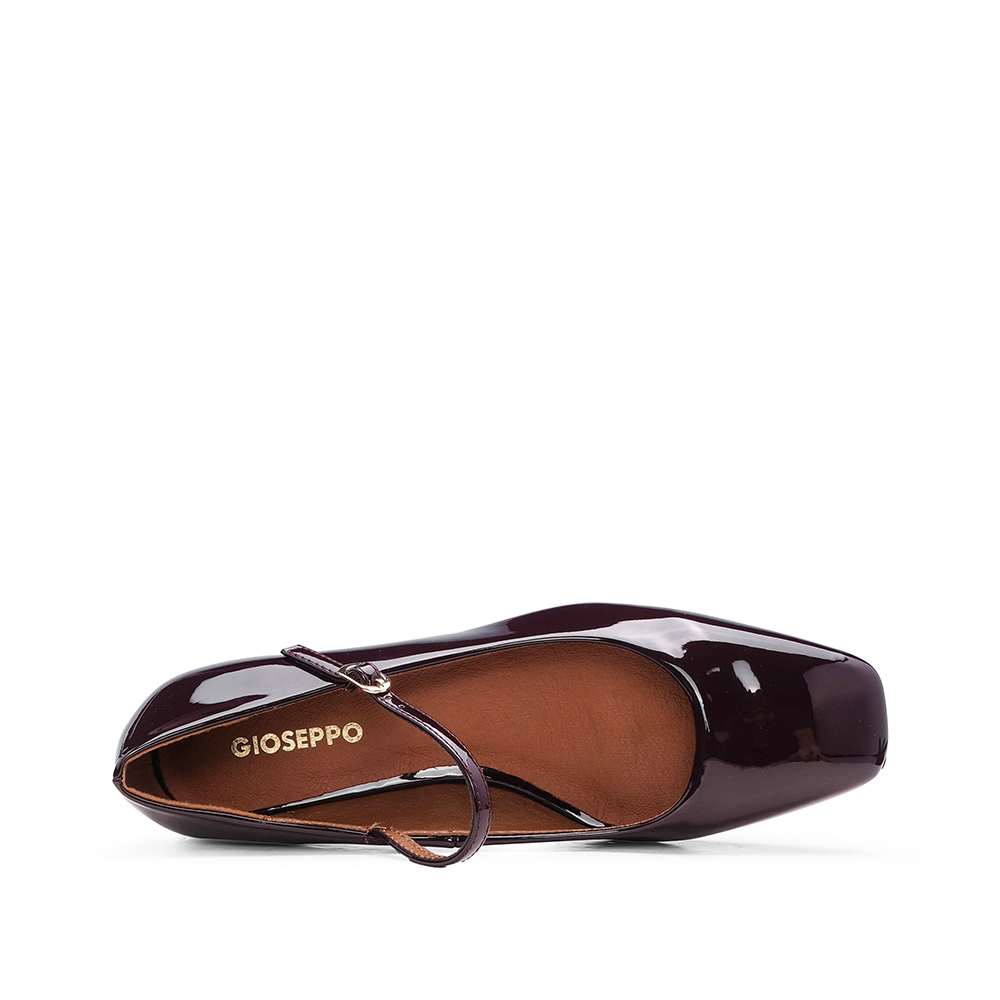 Sapato Mary Jane Mulher Bordeaux