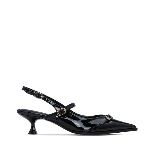 Sapato Slingback Mulher Verniz Preto