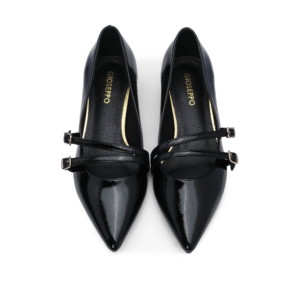 Sapato Mary Jane Mulher Verniz Preto