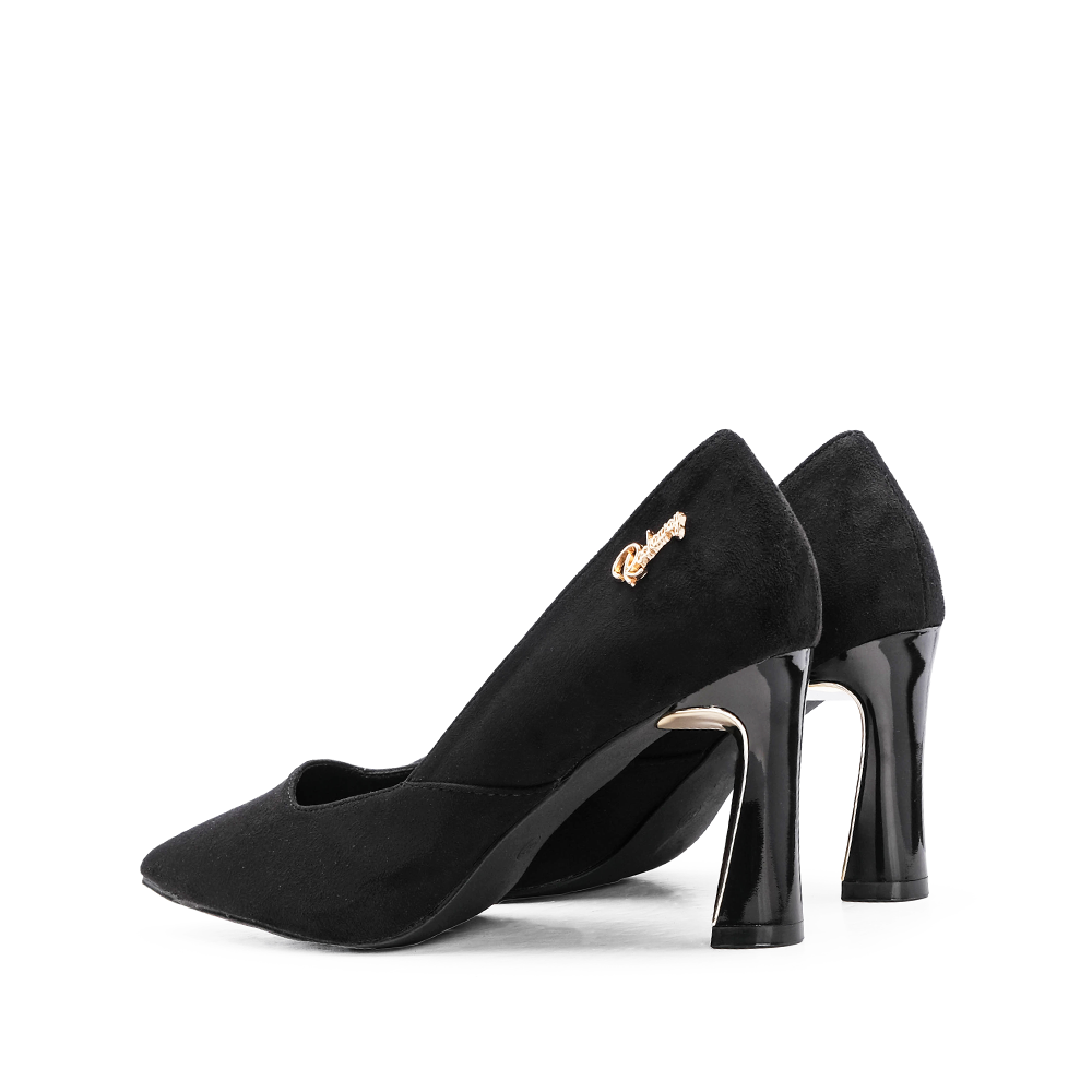 Sapato Salto Alto Mulher Camurça Preto