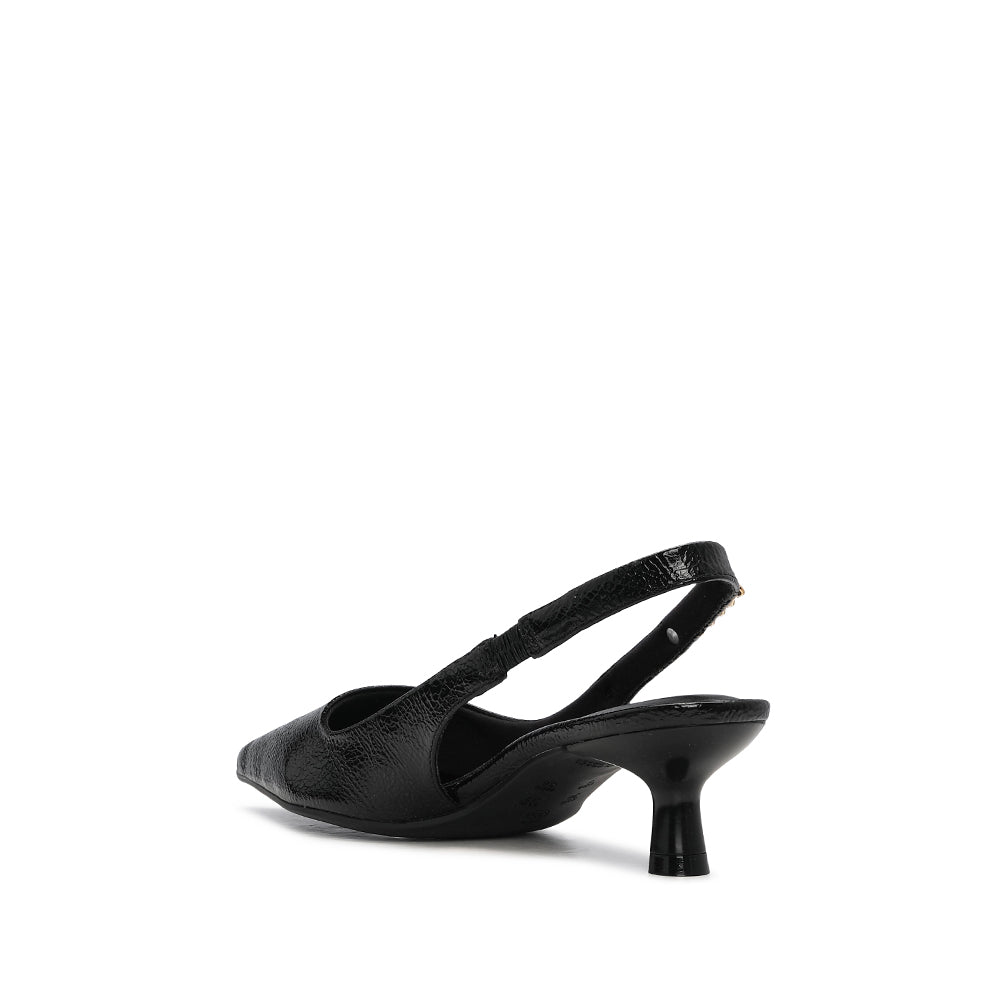 Sapato Salto Médio Mulher Verniz Preto