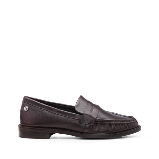 Sapato Mocassim Mulher Pele Castanho