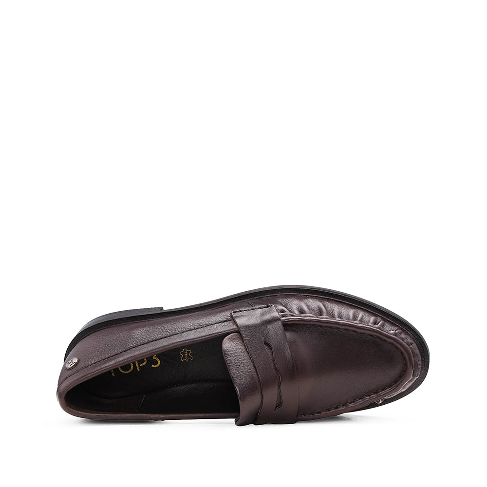 Sapato Mocassim Mulher Pele Castanho