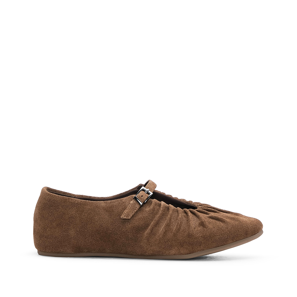 Sapato Sabrinas Mulher Camurça Camel