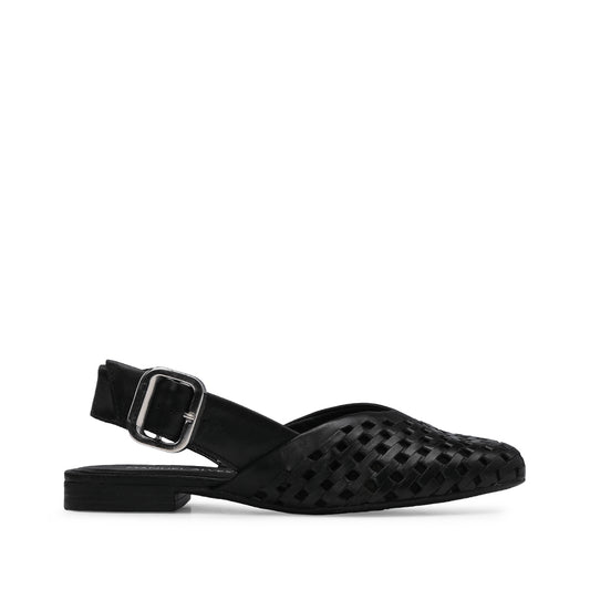 Sapato Salto Raso Mulher Pele Preto