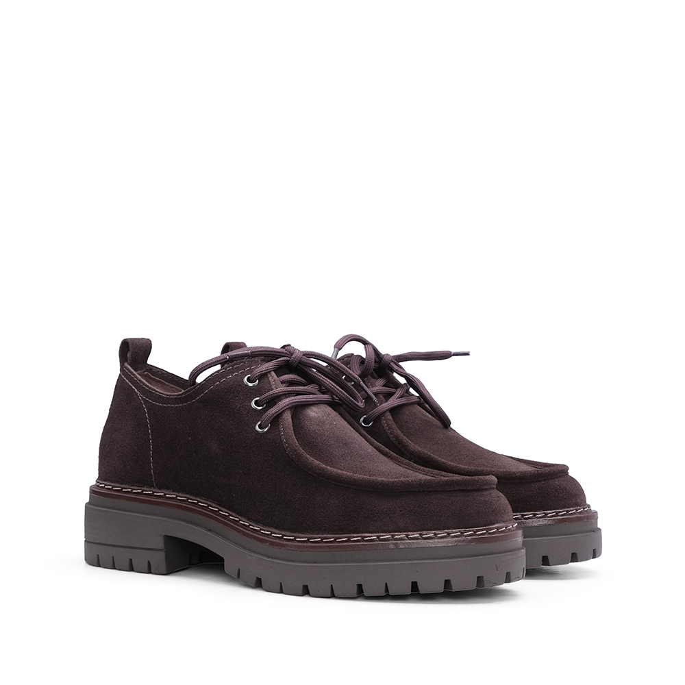 Sapato Casual Mulher Camurça Castanho