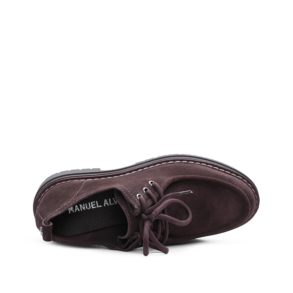 Sapato Casual Mulher Camurça Castanho