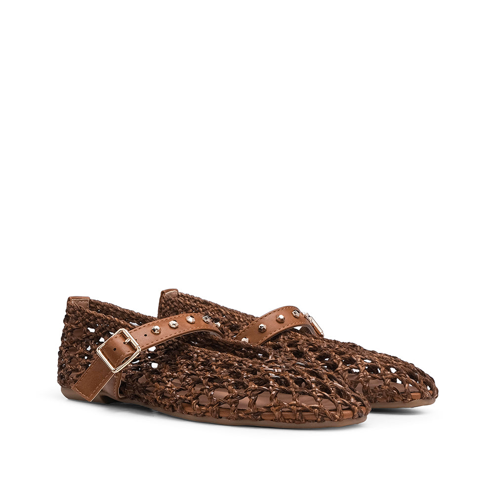 Sapato Sabrinas Mulher Camel