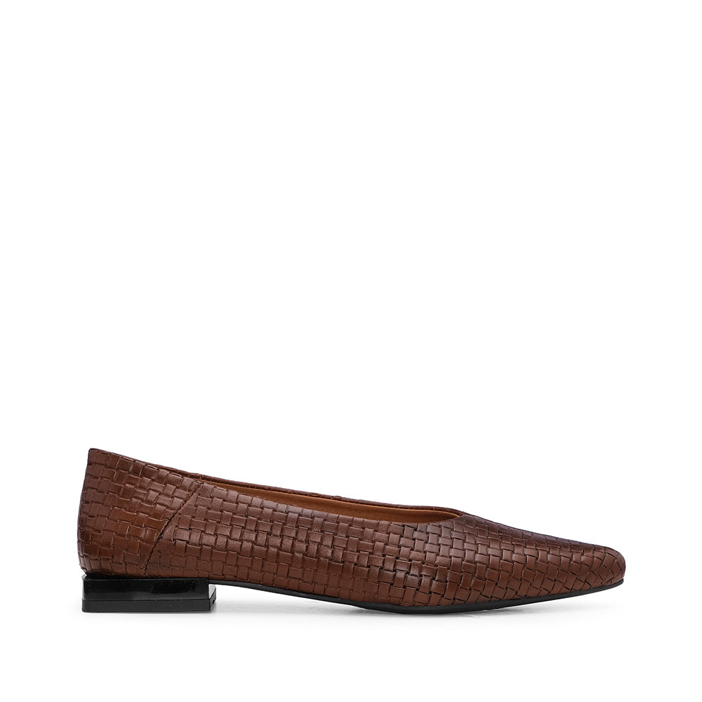 Sapato Sabrinas Mulher Gravado Camel