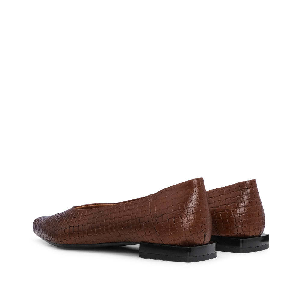 Sapato Sabrinas Mulher Gravado Camel