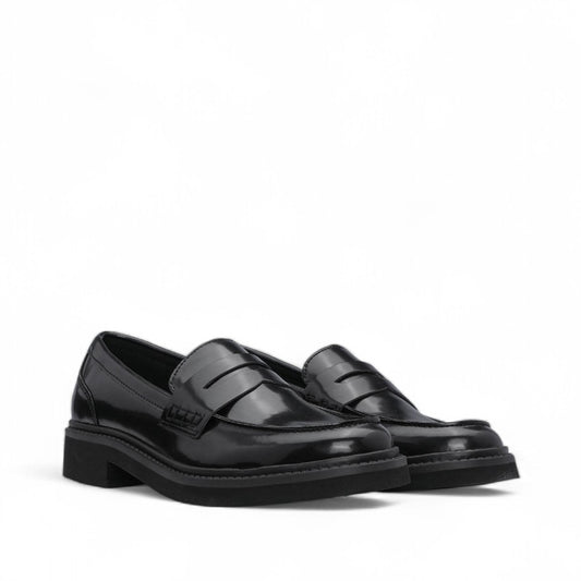 Sapato Mocassim Mulher Polido Preto