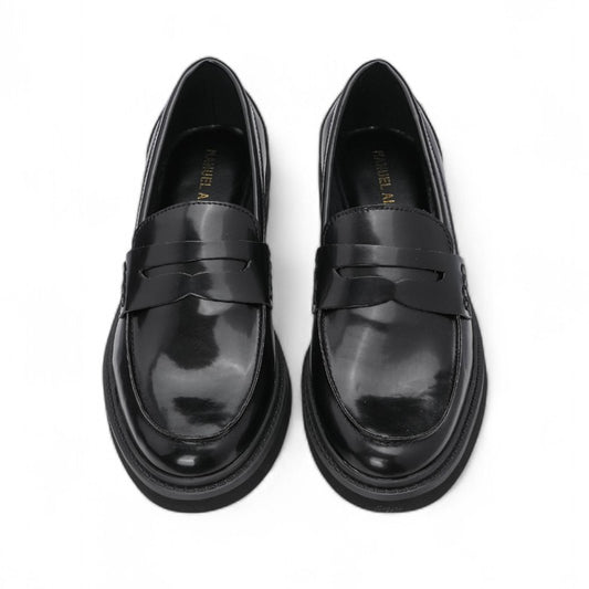 Sapato Mocassim Mulher Polido Preto