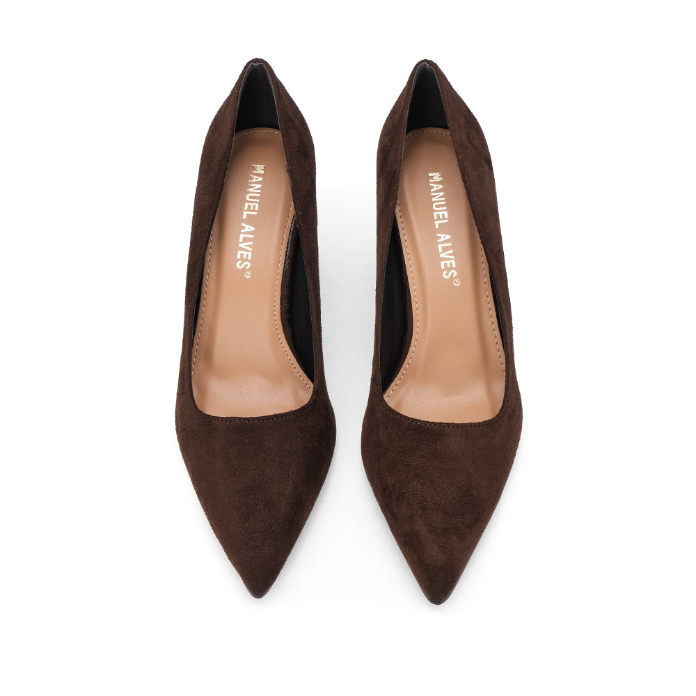 Sapato Salto Alto Mulher Café