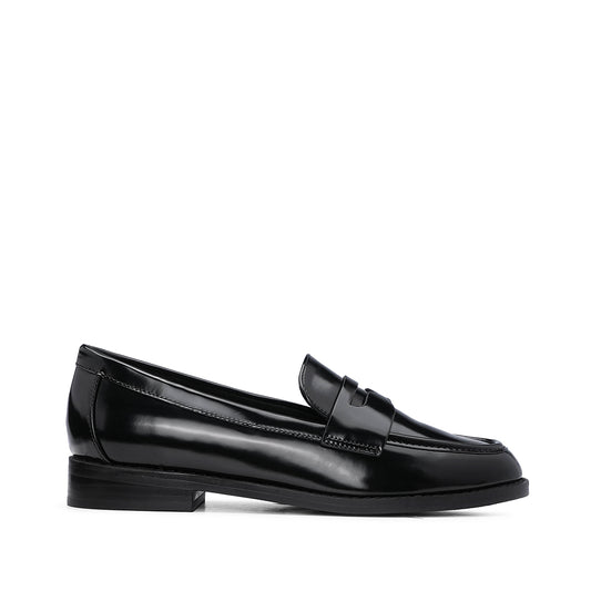 Sapato Mocassim Mulher Polido Preto