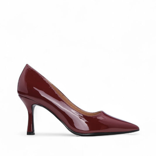 Sapato Salto Alto Mulher Verniz Bordeaux