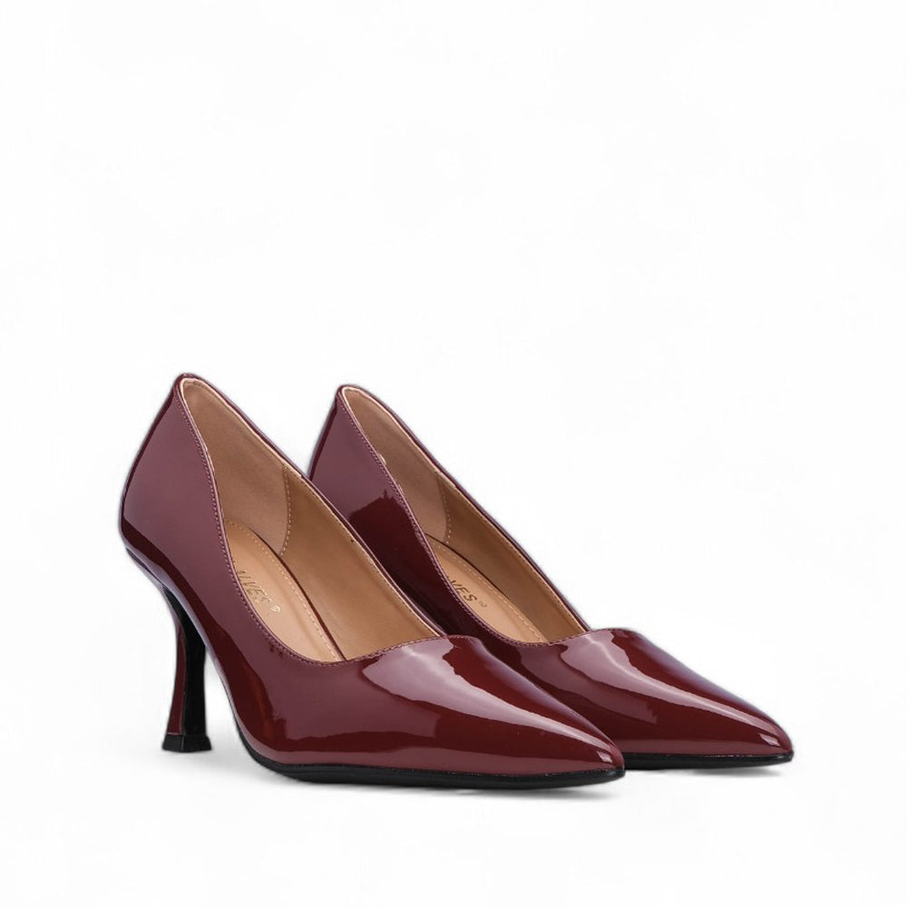 Sapato Salto Alto Mulher Verniz Bordeaux
