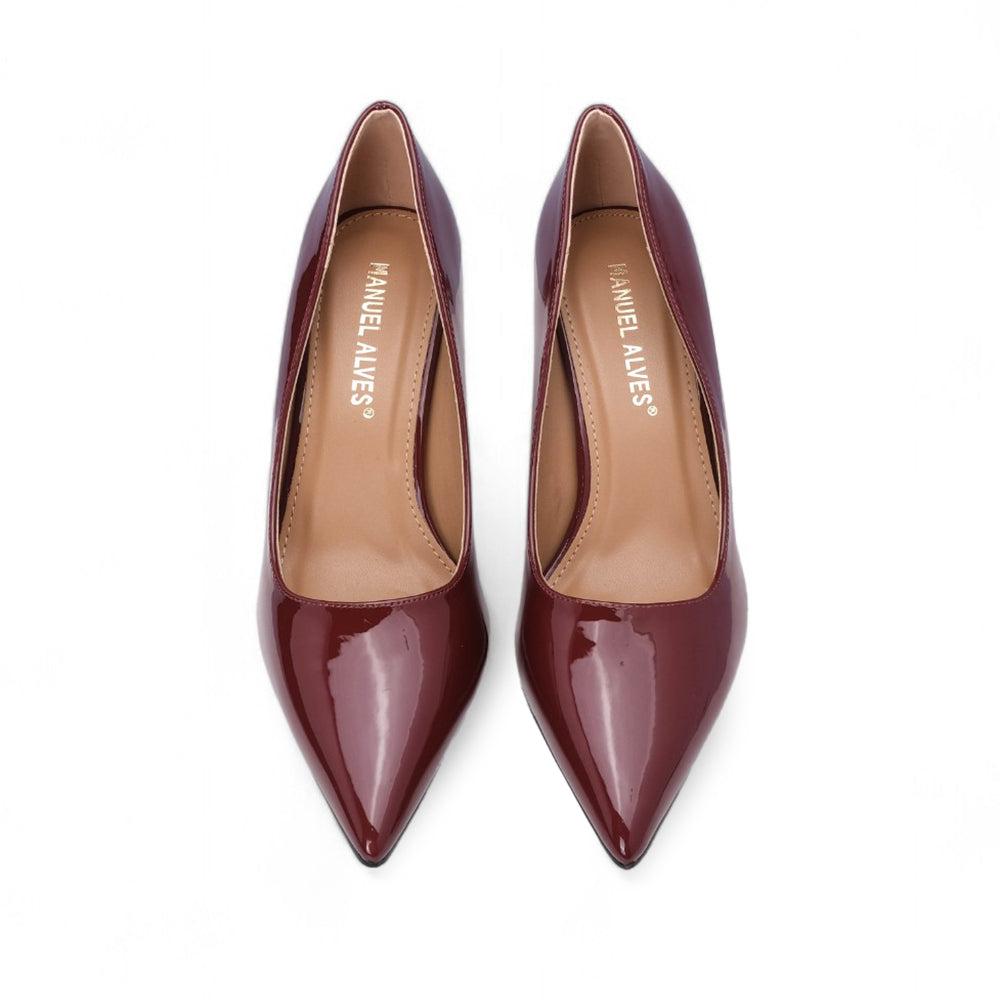 Sapato Salto Alto Mulher Verniz Bordeaux