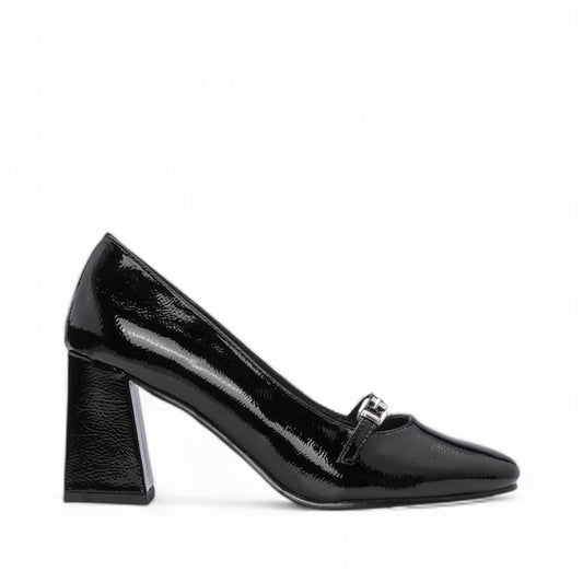 Sapato Salto Alto Mulher Verniz Preto